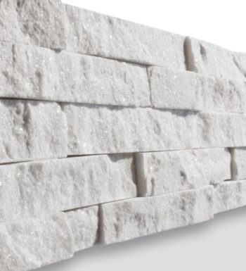 White Quartizite Split Face Cultured stone Feature Wall Clading Rock Panel