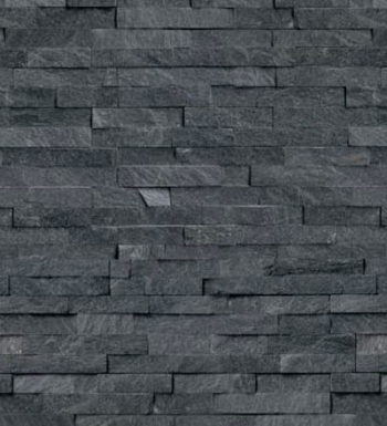 Black Slate Split Face Cultured stone Feature Wall Clading Rock Panel