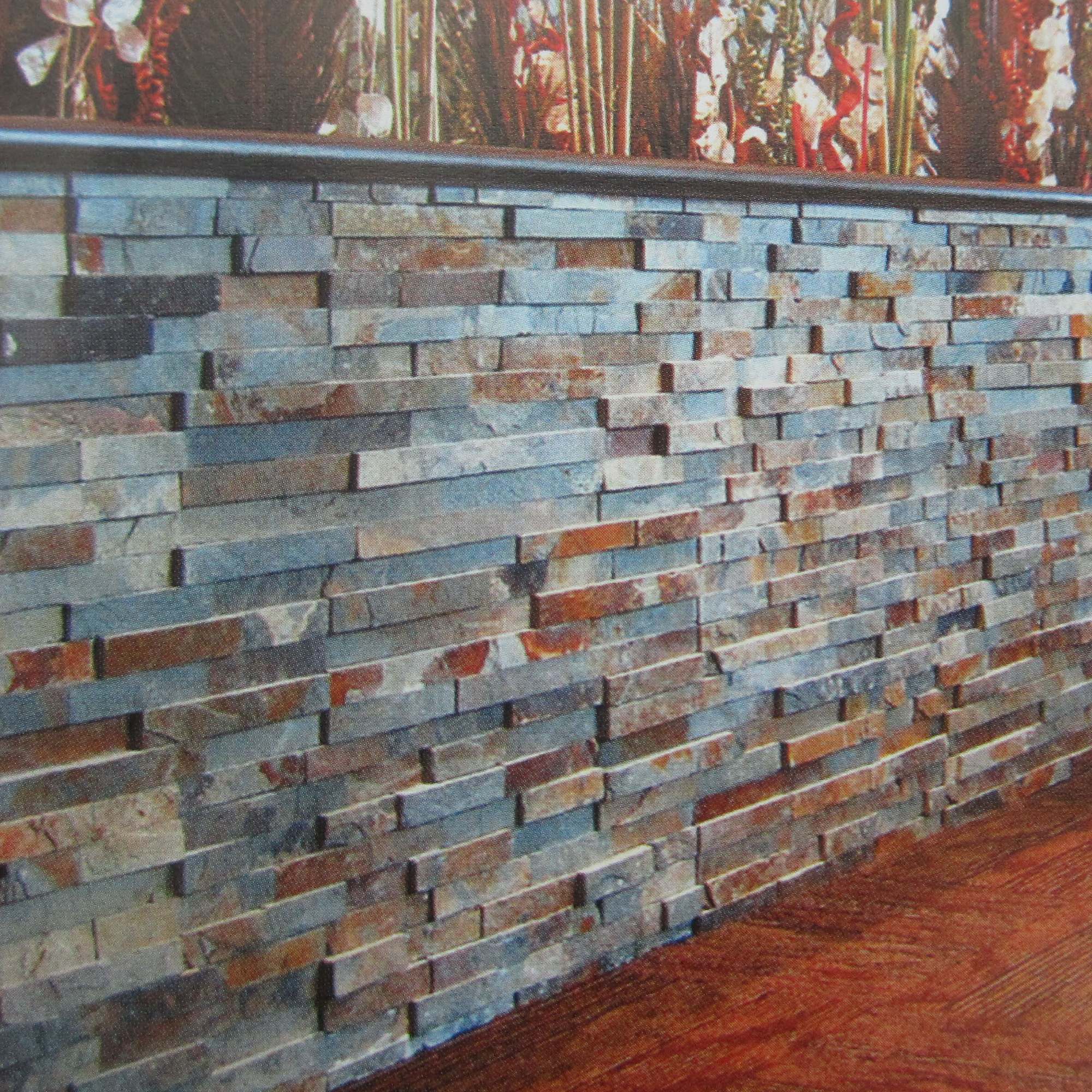 Rustic Slate Split Face Cultured stone Feature Wall Clading Rock Panel