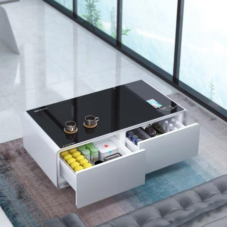 Smart Coffee Table with Fridge SCT-130L White
